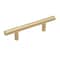 Heritage Designs Contemporary Bar Pull 3 Inch Center to Center Brushed Brass Finish, 10PK R077744BBX10B - alternate 1
